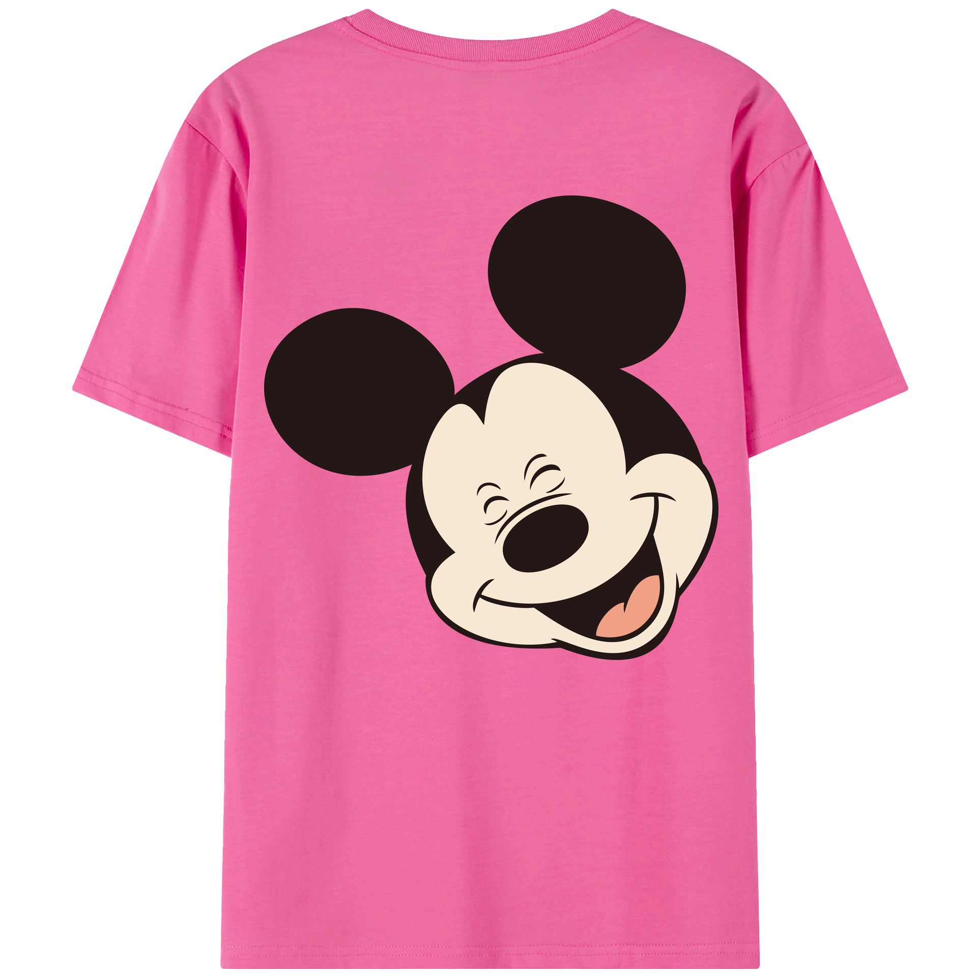 （画像用） ミッキーマウス Mickey Mouse レディース半袖Tシャツ(バックプリント)